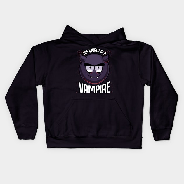 The World Is A Vampire - Cute Halloween Monster Kids Hoodie by Lumio Gifts